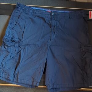 Izod Dark Blue Cargo Shorts for Men